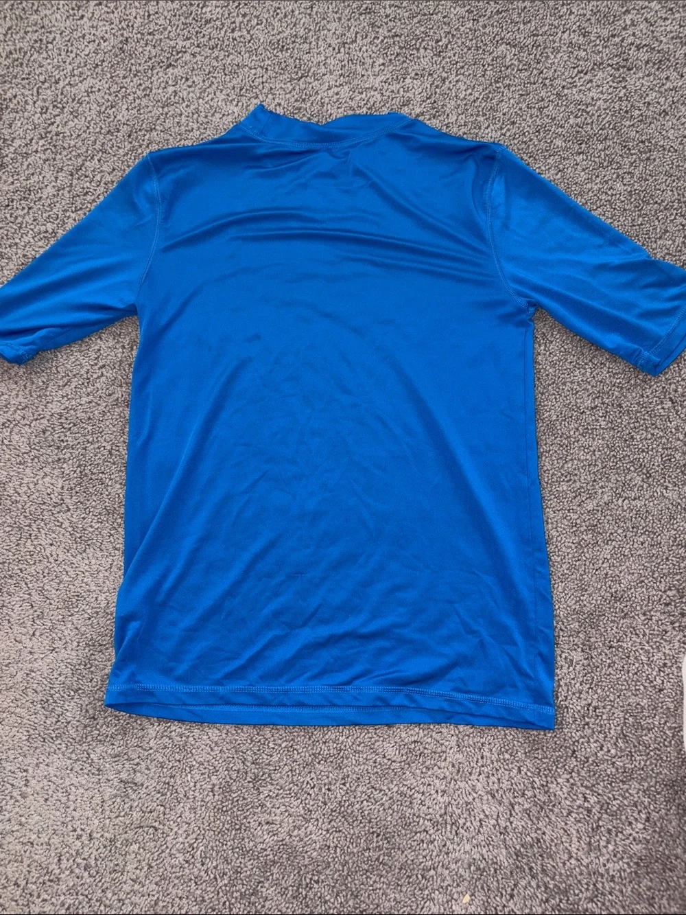 Cat & Jack Blue Short Sleeve Shark Graphic Boy’s Rash Guard